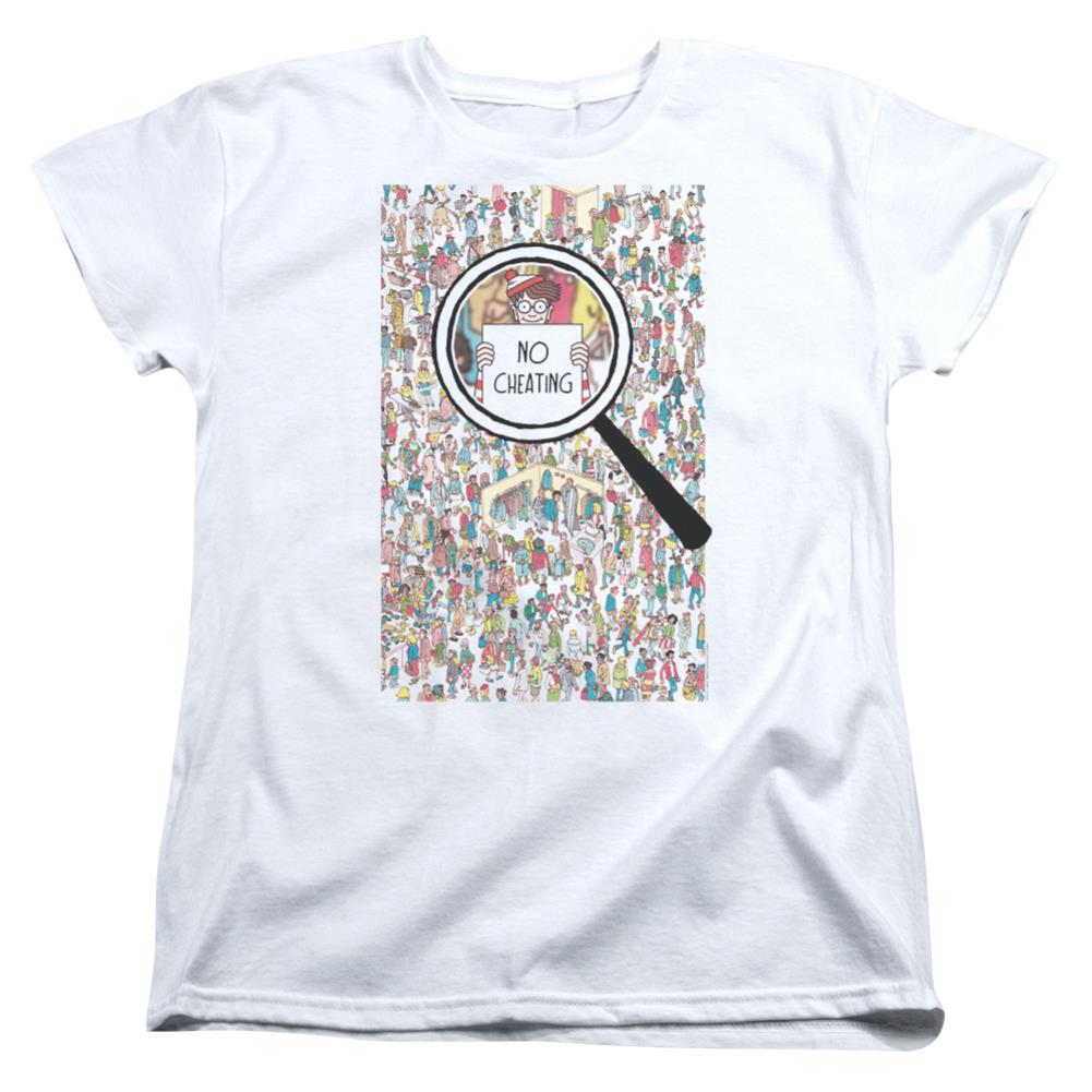 Where's Waldo No Cheating Women's 18/1 Cotton Short-Sleeve T-Shirt