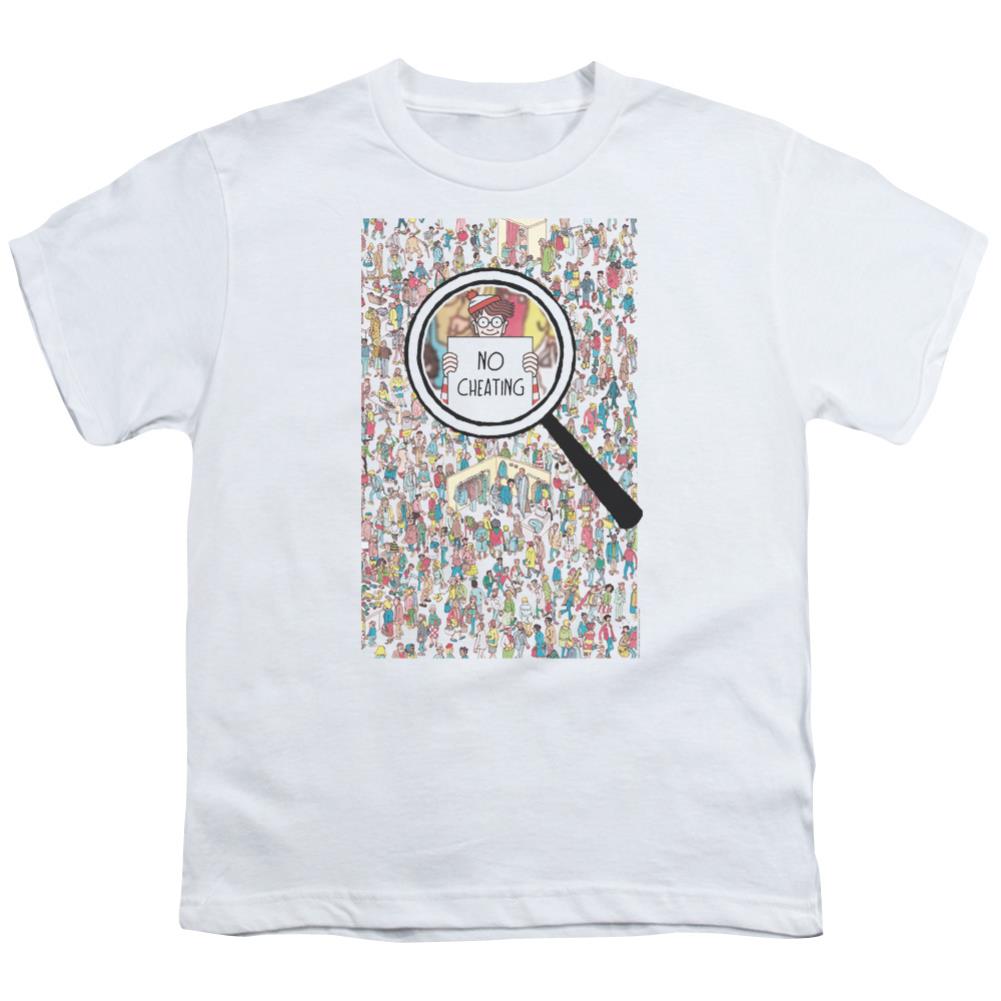 Where's Waldo No Cheating Youth 18/1 100% Cotton Short-Sleeve T-Shirt