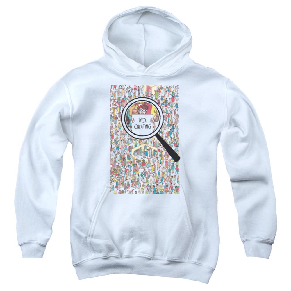 Where's Waldo No Cheating Youth Cotton Poly Pull-Over Hoodie