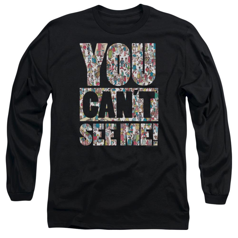 Where's Waldo See Me Men's 18/1 Cotton Long-Sleeve T-Shirt