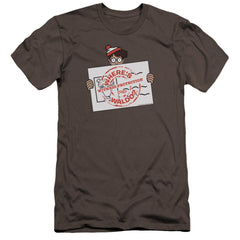 Where's Waldo Witness Protection Men's Ultra-Soft 30/1 Cotton Slim Short-Sleeve T-Shirt