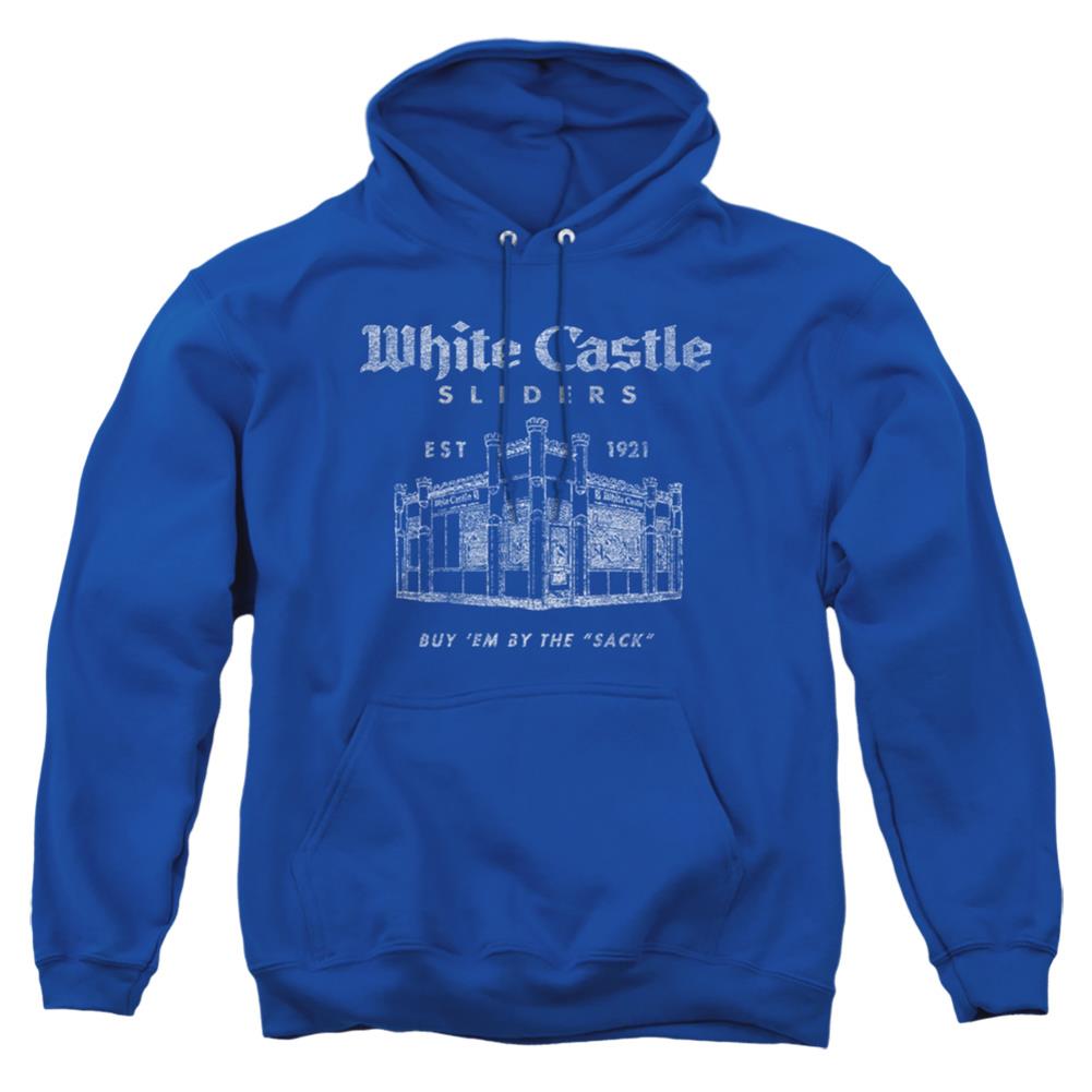 White Castle By The Sack Men's Pull-Over 75 25 Poly Hoodie