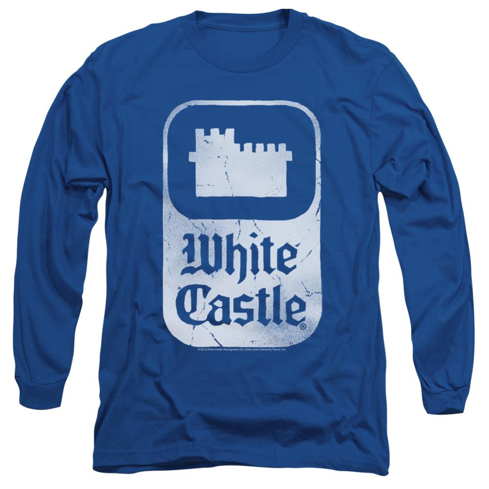 White Castle Classic Logo Men's 18/1 Cotton Long-Sleeve T-Shirt