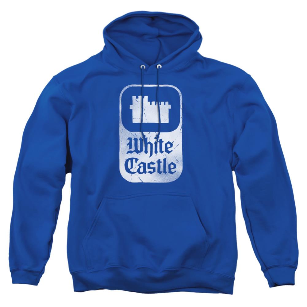 White Castle Classic Logo Men's Pull-Over 75 25 Poly Hoodie