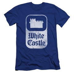 White Castle Classic Logo Men's Ultra-Soft 30/1 Cotton Slim Short-Sleeve T-Shirt