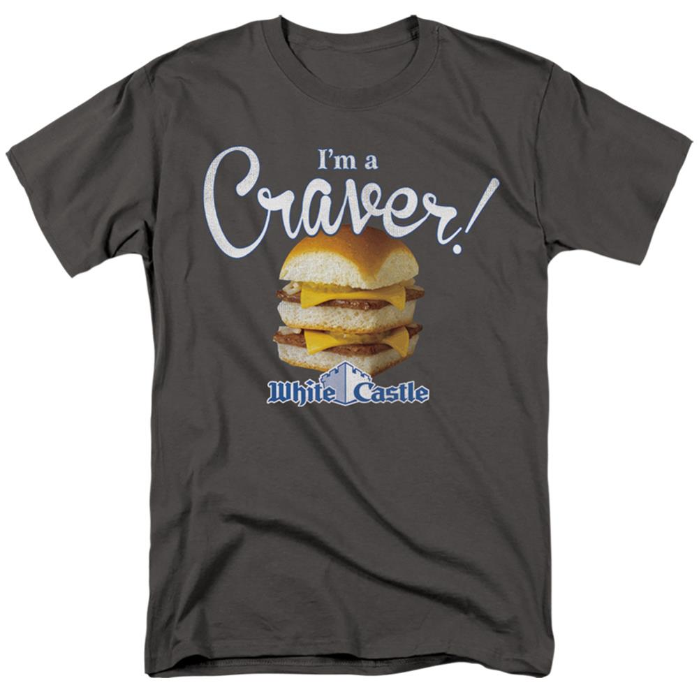 White Castle Craver Men's 18/1 Cotton Short-Sleeve T-Shirt