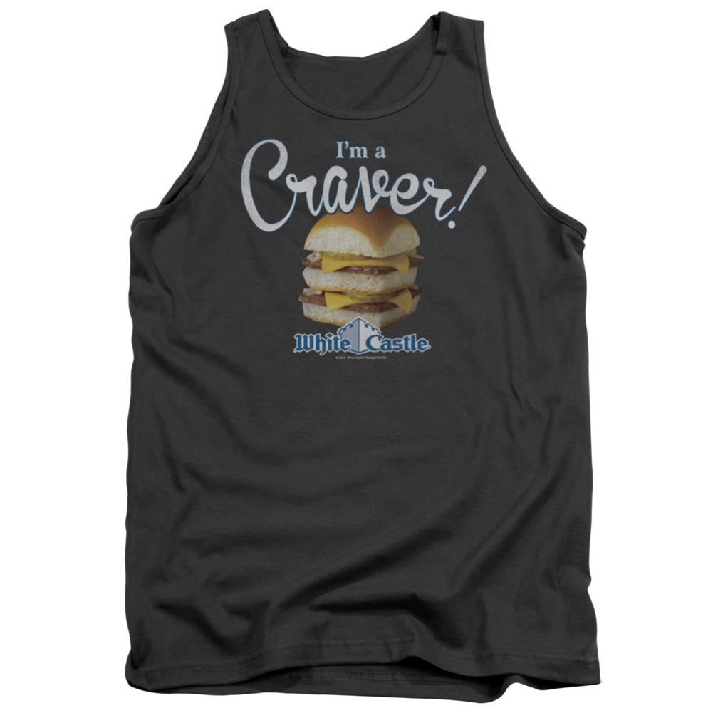 White Castle Craver Men's 18/1 Cotton Tank Top