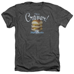 White Castle Craver Men's 30/1 Heather 60 40 Poly Short-Sleeve T-Shirt
