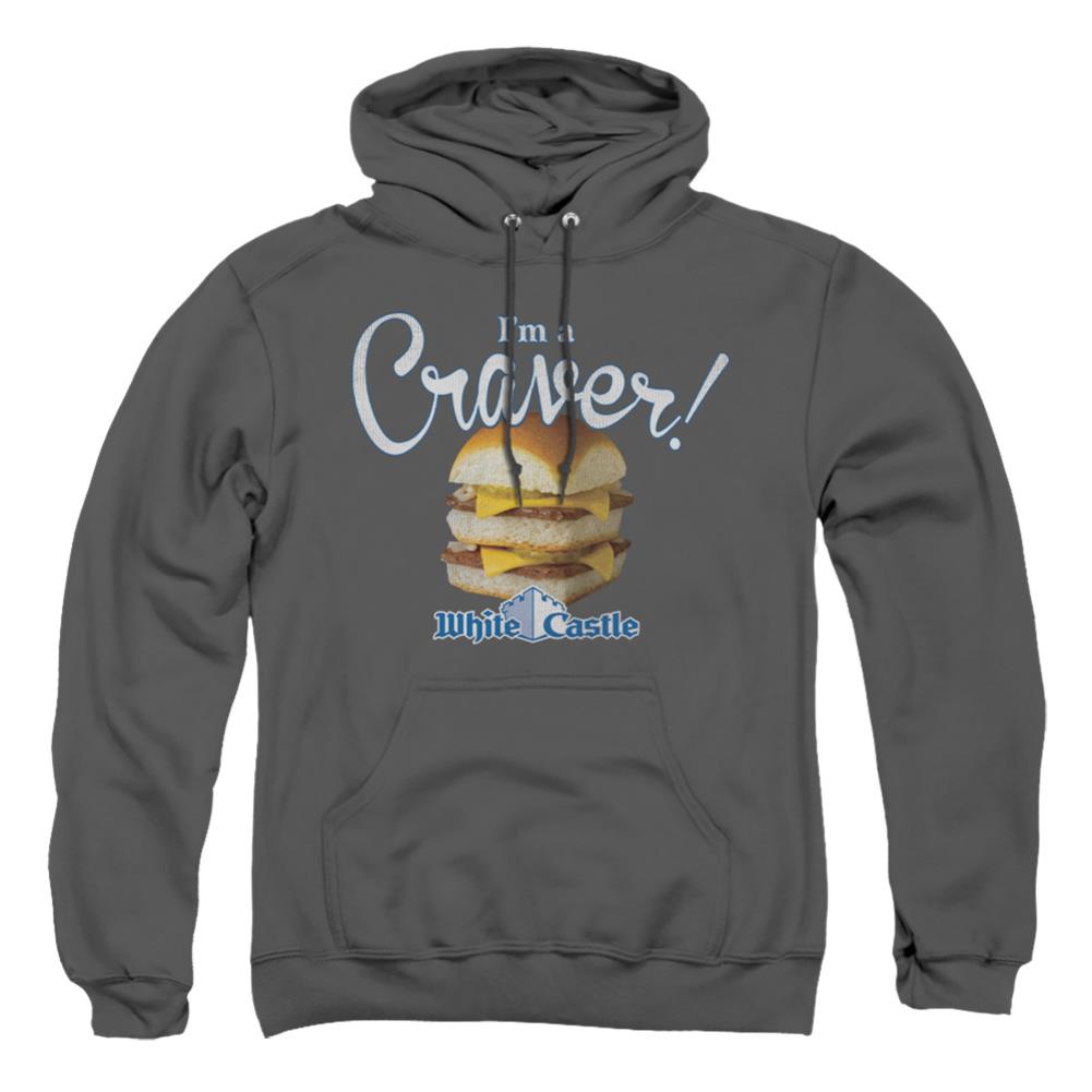 White Castle Craver Men's Pull-Over 75 25 Poly Hoodie