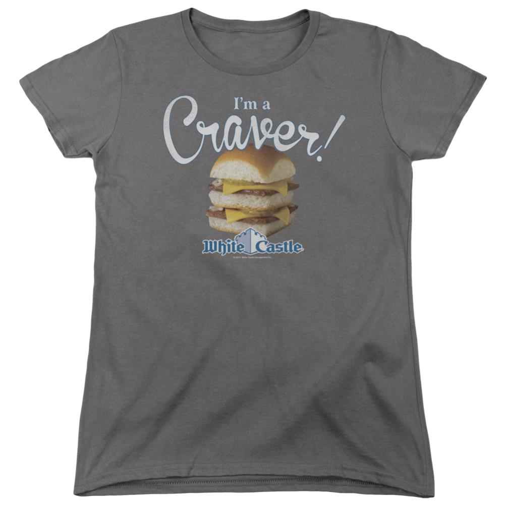 White Castle Craver Women's 18/1 Cotton Short-Sleeve T-Shirt