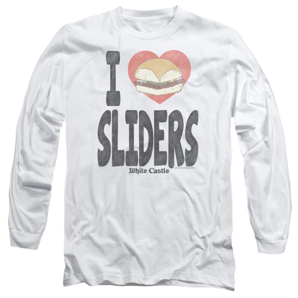 White Castle I Heart Sliders Men's 18/1 Cotton Long-Sleeve T-Shirt