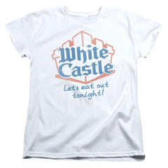White Castle Let's Eat Women's 18/1 Cotton Short-Sleeve T-Shirt