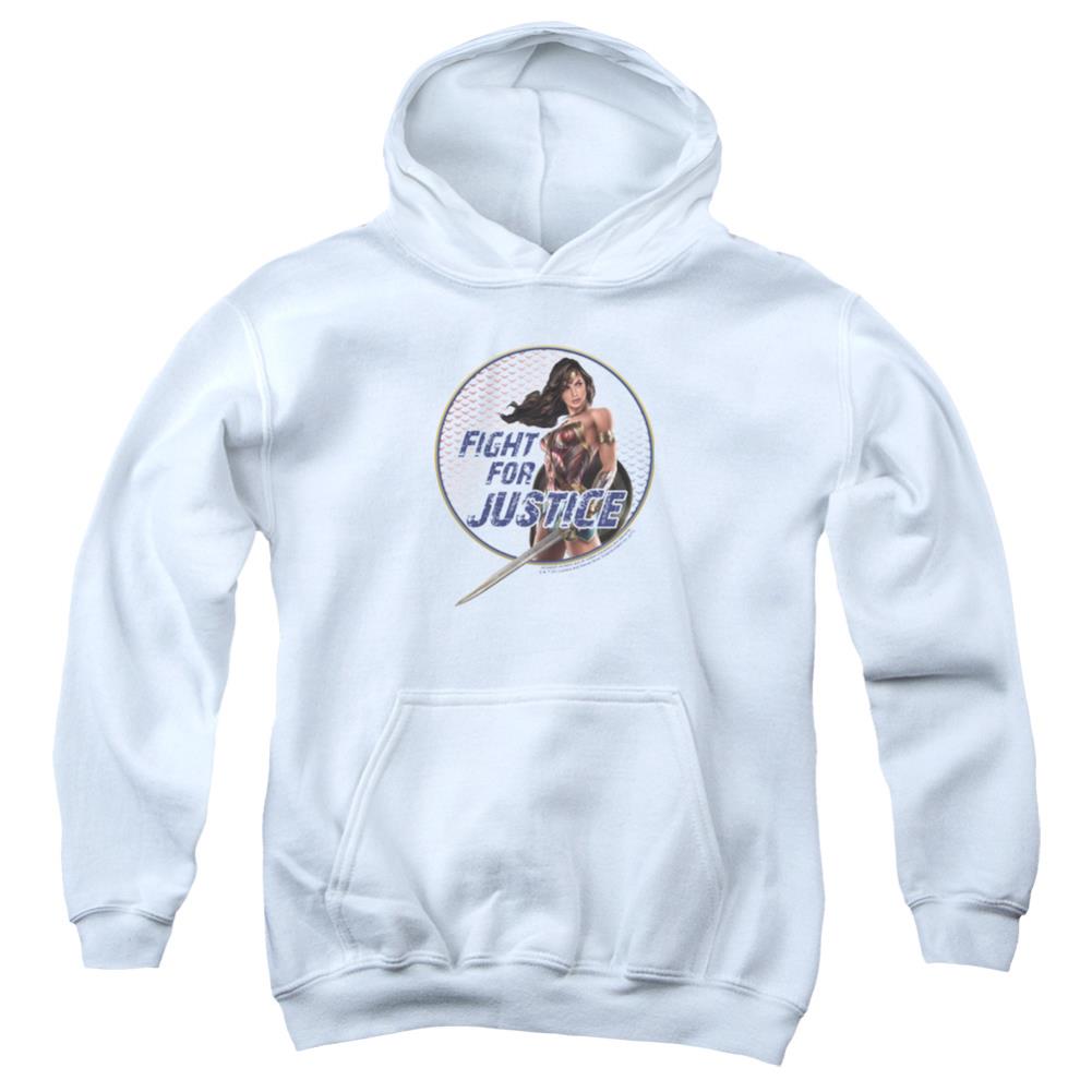Wonder Woman Movie Fight For Justice Youth Cotton Poly Pull-Over Hoodie