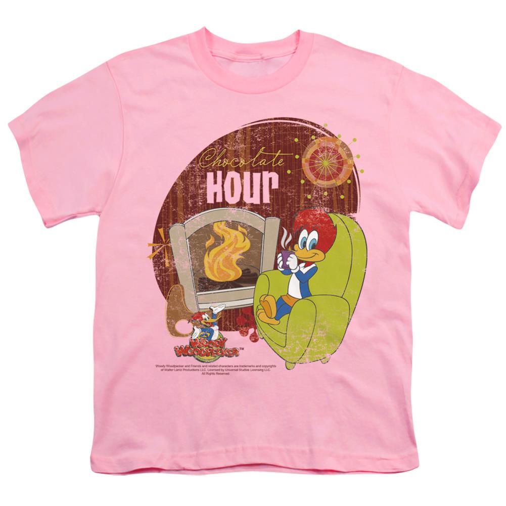 Woody Woodpecker Chocolate Hour Youth 18/1 100% Cotton Short-Sleeve T-Shirt