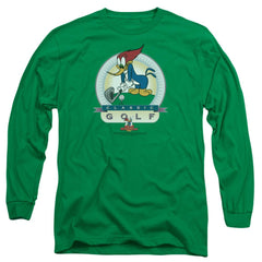 Woody Woodpecker Classic Golf Men's 18/1 Cotton Long-Sleeve T-Shirt