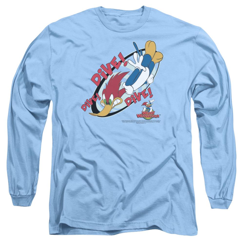 Woody Woodpecker Dive Men's 18/1 Cotton Long-Sleeve T-Shirt