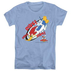 Woody Woodpecker Dive Women's 18/1 Cotton Short-Sleeve T-Shirt