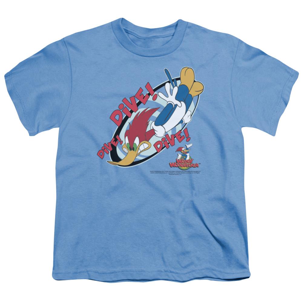 Woody Woodpecker Dive Youth 18/1 100% Cotton Short-Sleeve T-Shirt
