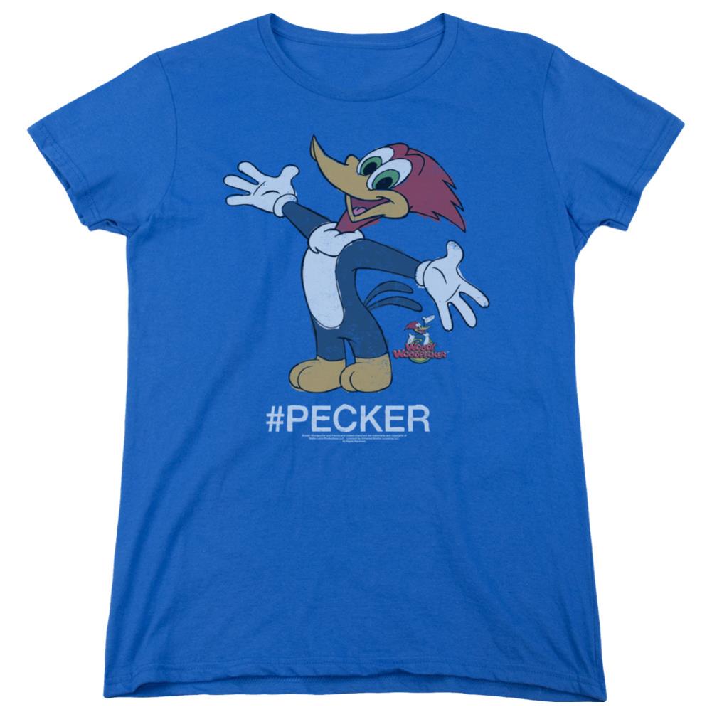Woody Woodpecker Hashtag Woody Women's 18/1 Cotton Short-Sleeve T-Shirt