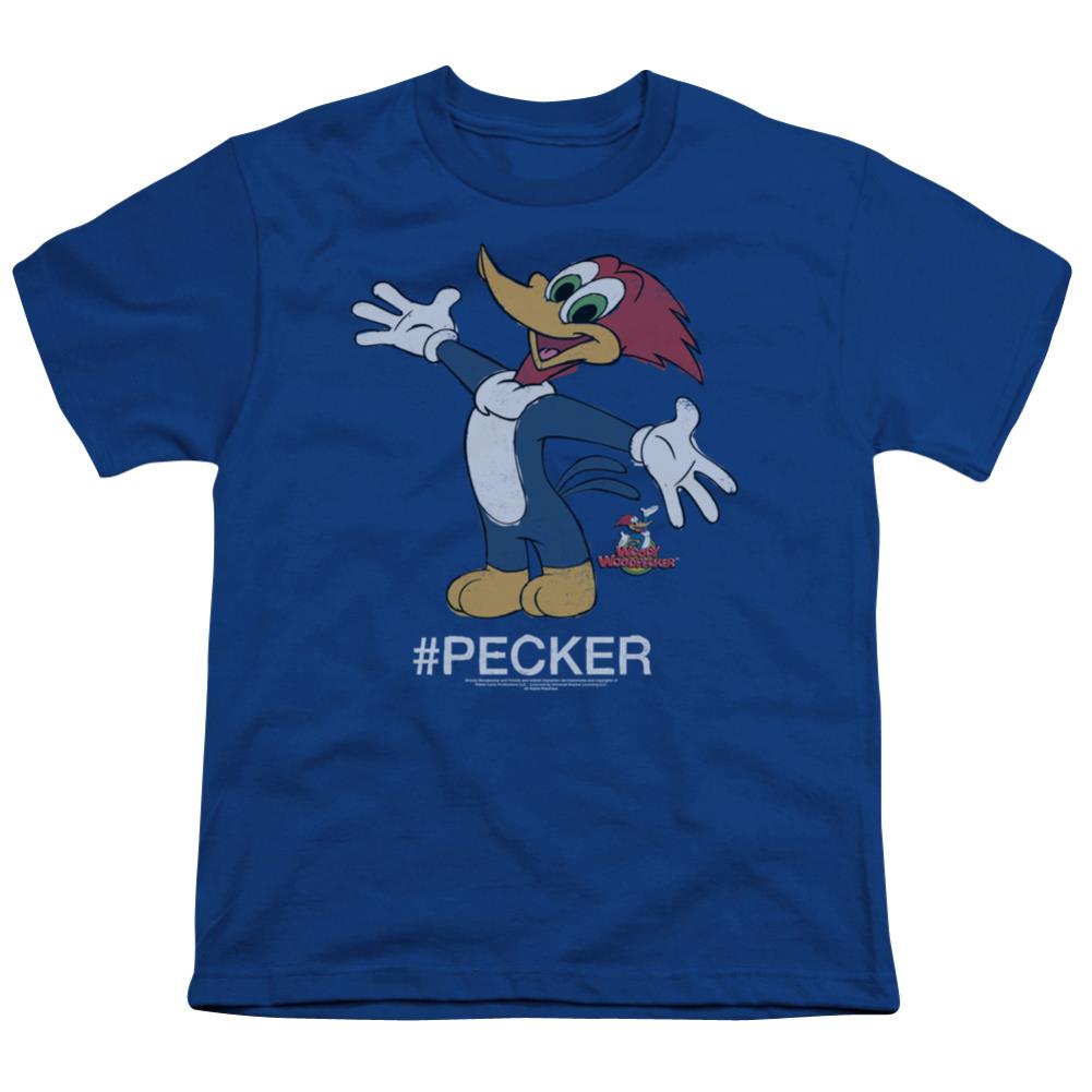 Woody Woodpecker Hashtag Woody Youth 18/1 100% Cotton Short-Sleeve T-Shirt