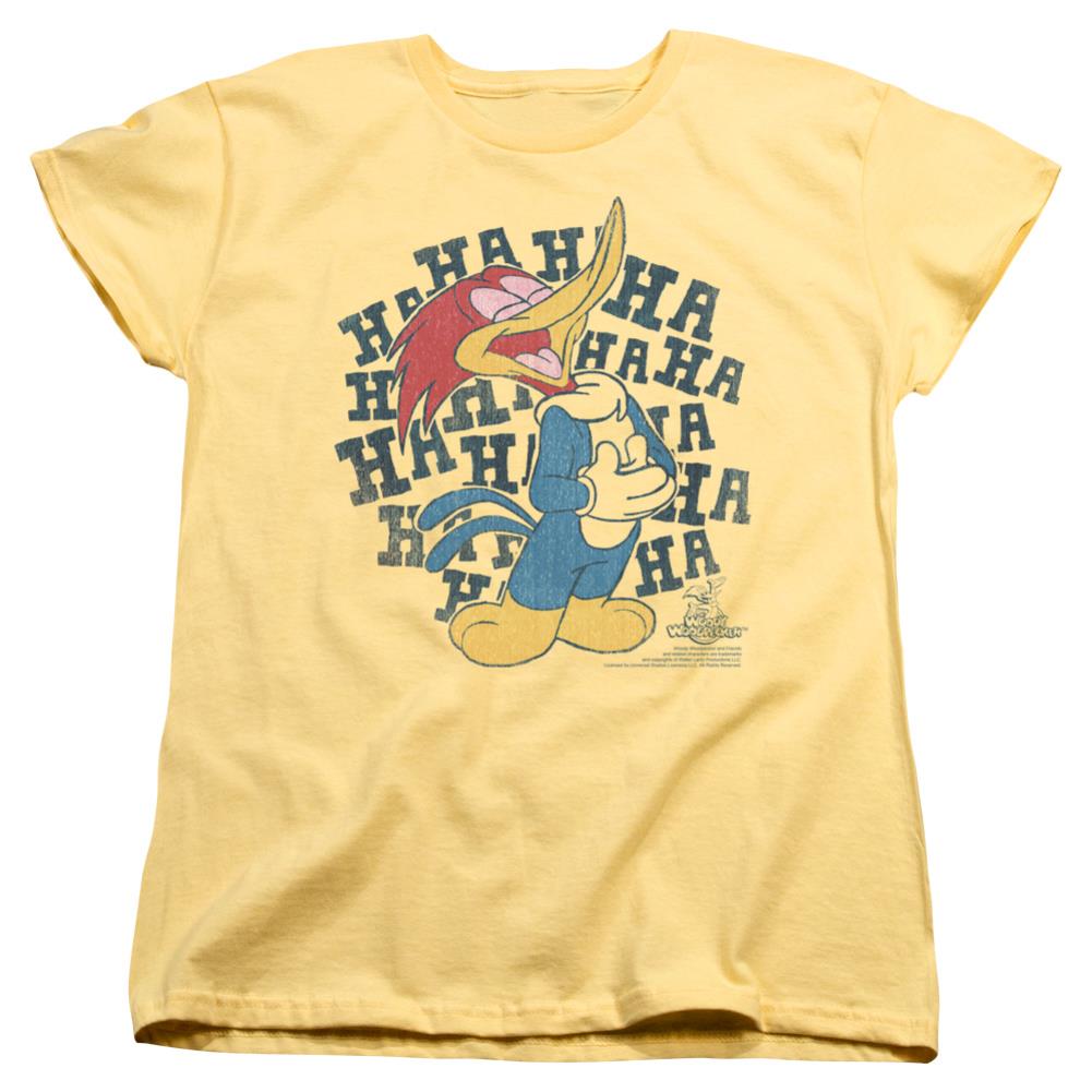 Woody Woodpecker Laugh It Up Women's 18/1 Cotton Short-Sleeve T-Shirt