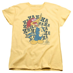 Woody Woodpecker Laugh It Up Women's 18/1 Cotton Short-Sleeve T-Shirt