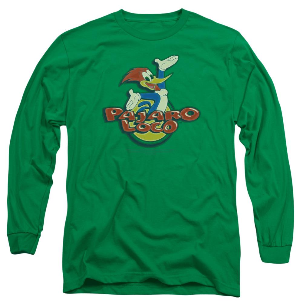 Woody Woodpecker Loco Men's 18/1 Cotton Long-Sleeve T-Shirt