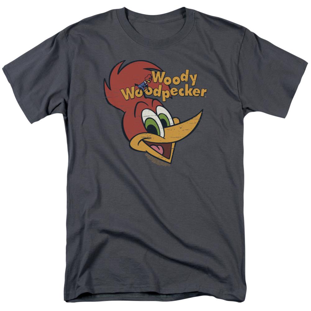 Woody Woodpecker Retro Logo Men's 18/1 Cotton Short-Sleeve T-Shirt