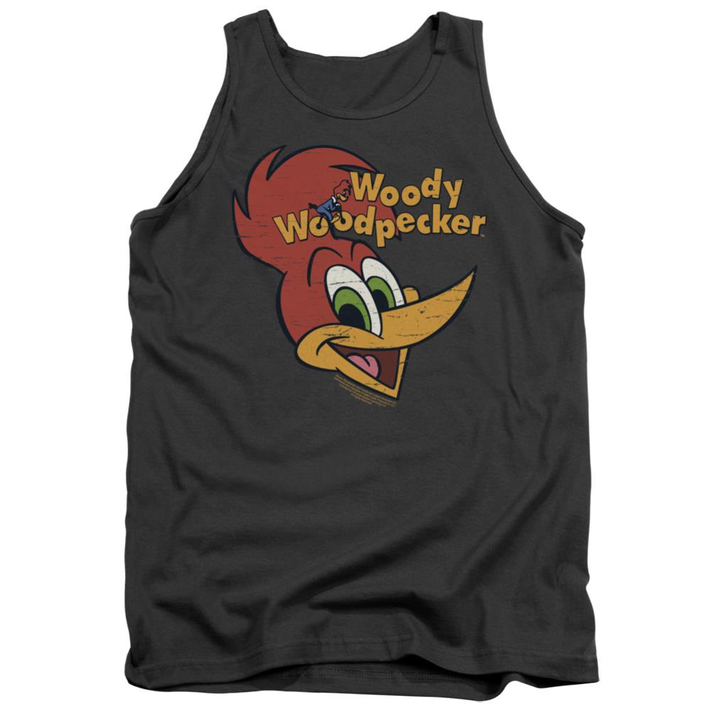 Woody Woodpecker Retro Logo Men's 18/1 Cotton Tank Top