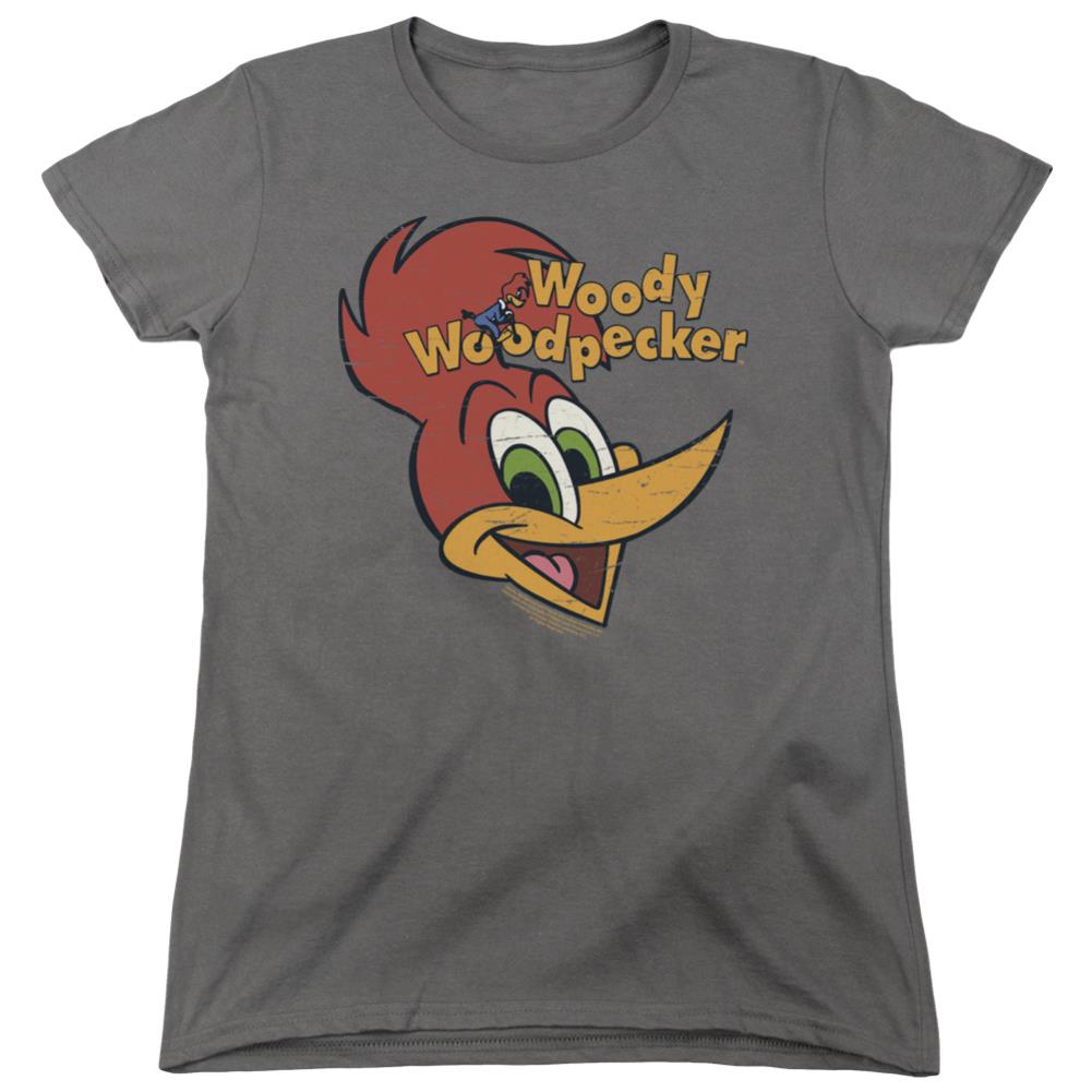 Woody Woodpecker Retro Logo Women's 18/1 Cotton Short-Sleeve T-Shirt