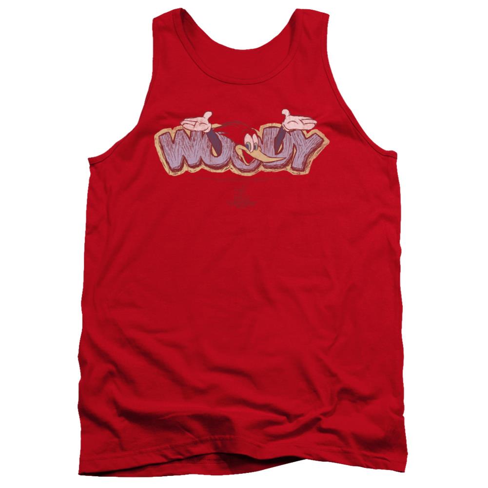 Woody Woodpecker Sketchy Bird Men's 18/1 Cotton Tank Top