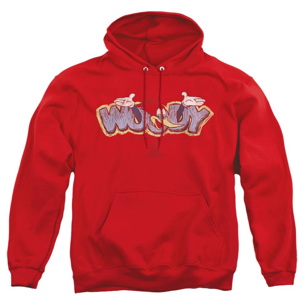Woody Woodpecker Sketchy Bird Men's Pull-Over 75 25 Poly Hoodie