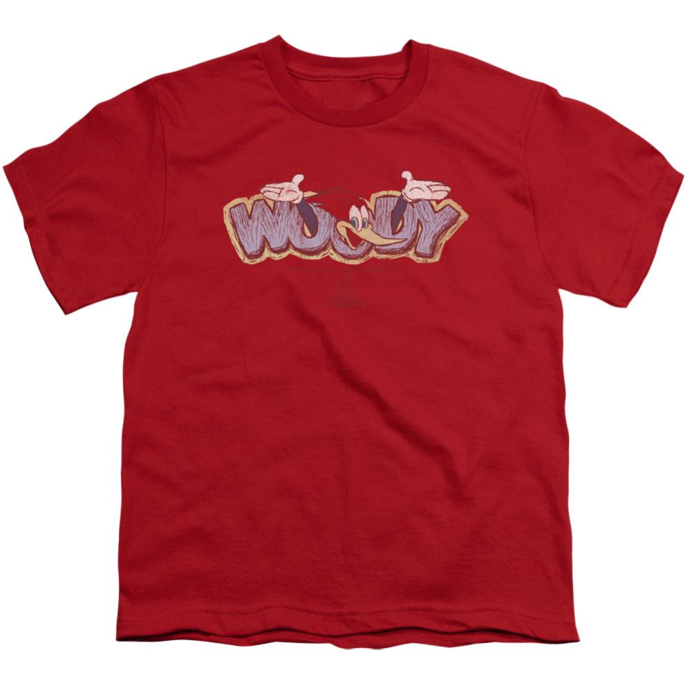 Woody Woodpecker Sketchy Bird Youth 18/1 100% Cotton Short-Sleeve T-Shirt