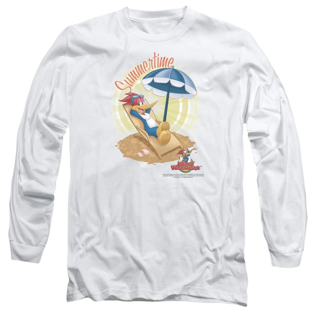 Woody Woodpecker Summertime Men's 18/1 Cotton Long-Sleeve T-Shirt