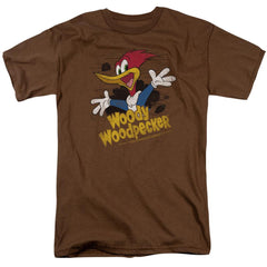 Woody Woodpecker Through The Tree Men's 18/1 Cotton Short-Sleeve T-Shirt