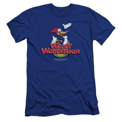 Woody Woodpecker Woody Men's Ultra-Soft 30/1 Cotton Slim Short-Sleeve T-Shirt