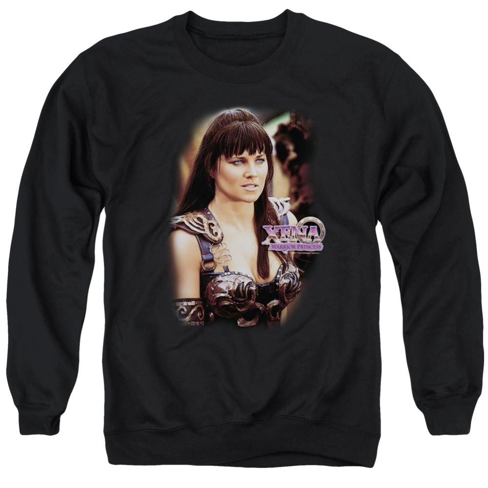 Xena Warrior Princess Warrior Princess Men's Crewneck 50 50 Poly Long-Sleeve T-Shirt